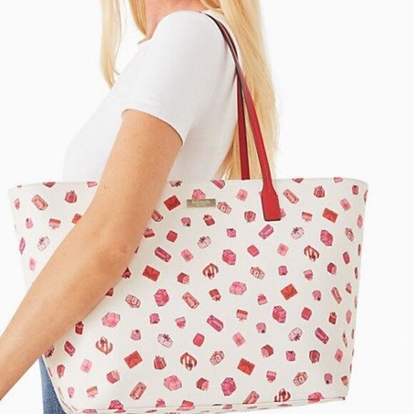NWT!kate spade Shore Street Margareta Pink GIFTS/ Presents  NWT!  kate spade Shore Street Margareta Pink GIFTS/ Presents Motif Tote